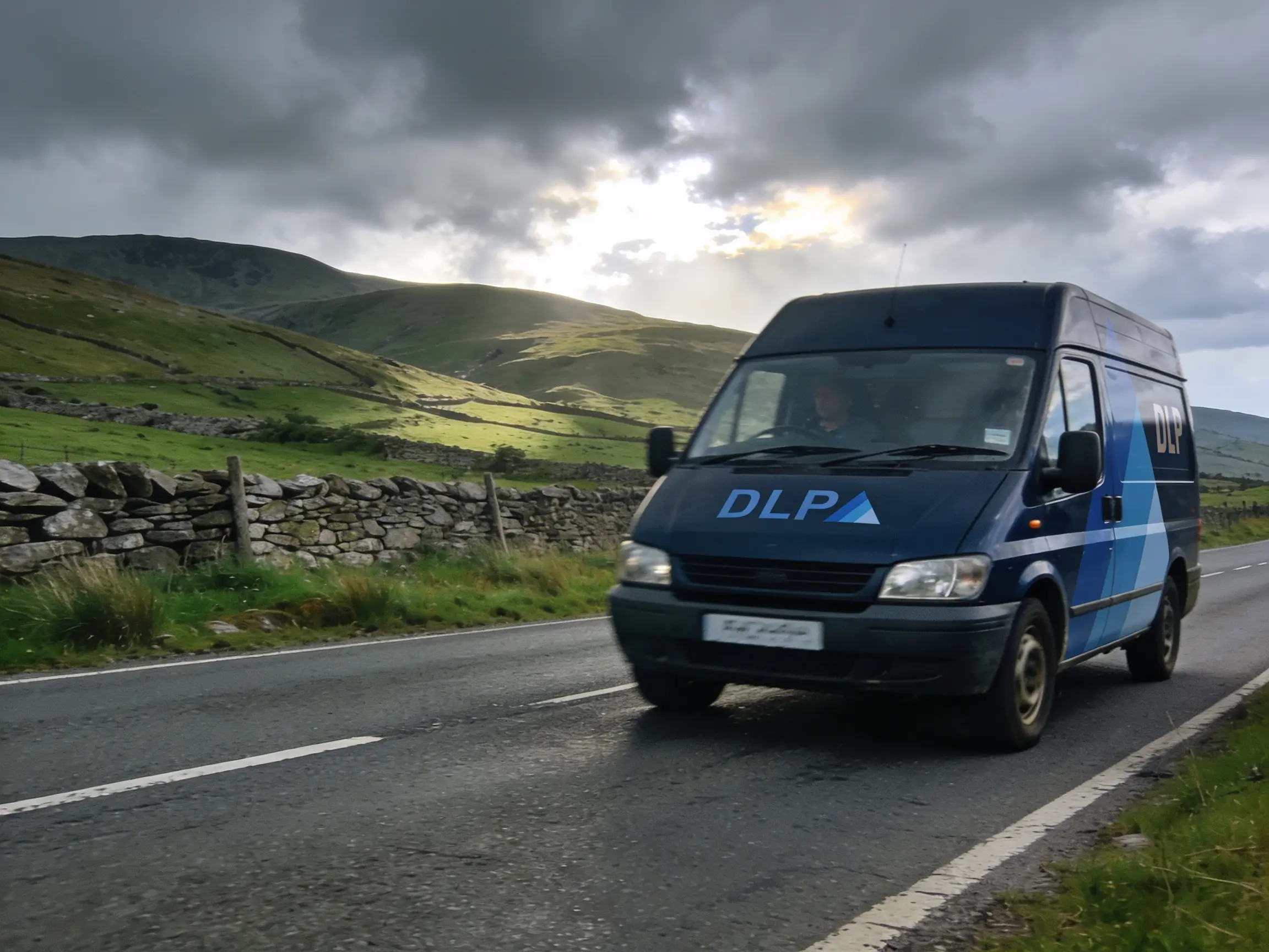 Map or montage — DLP vans across the North West.