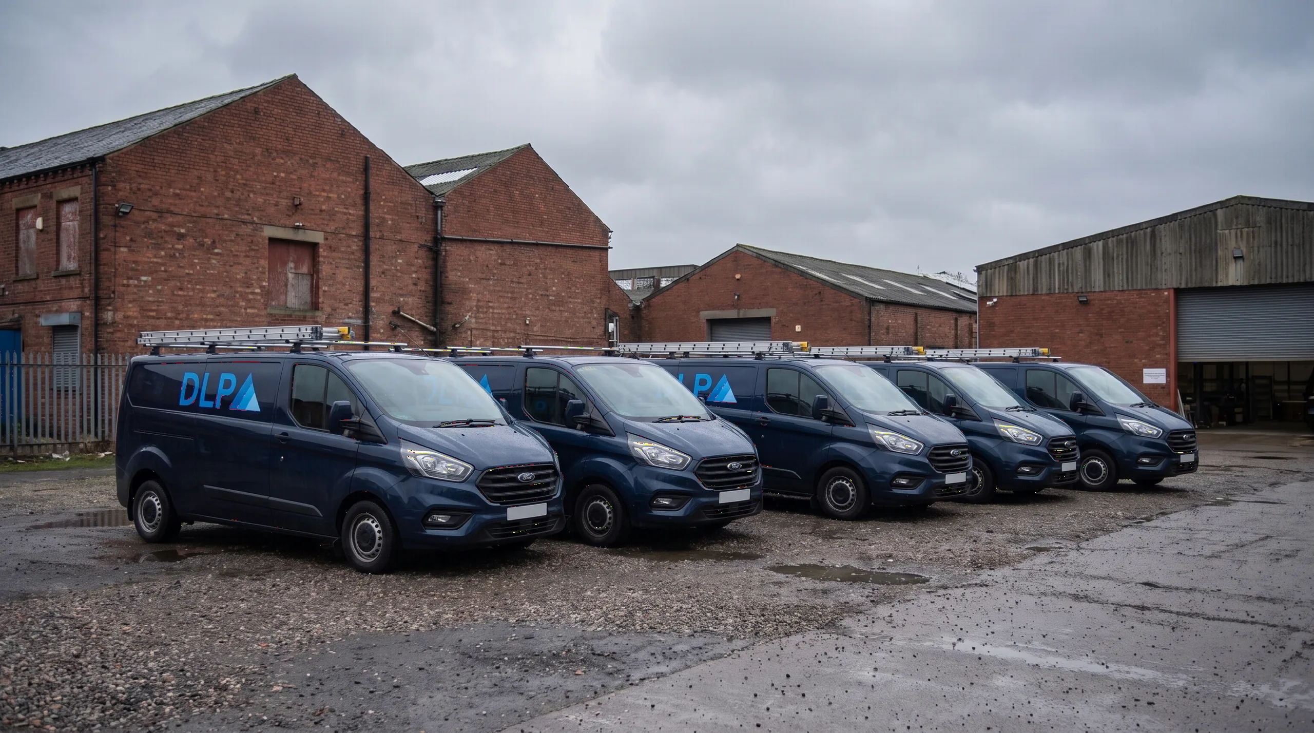 Map or fleet-of-vans montage across the North West.