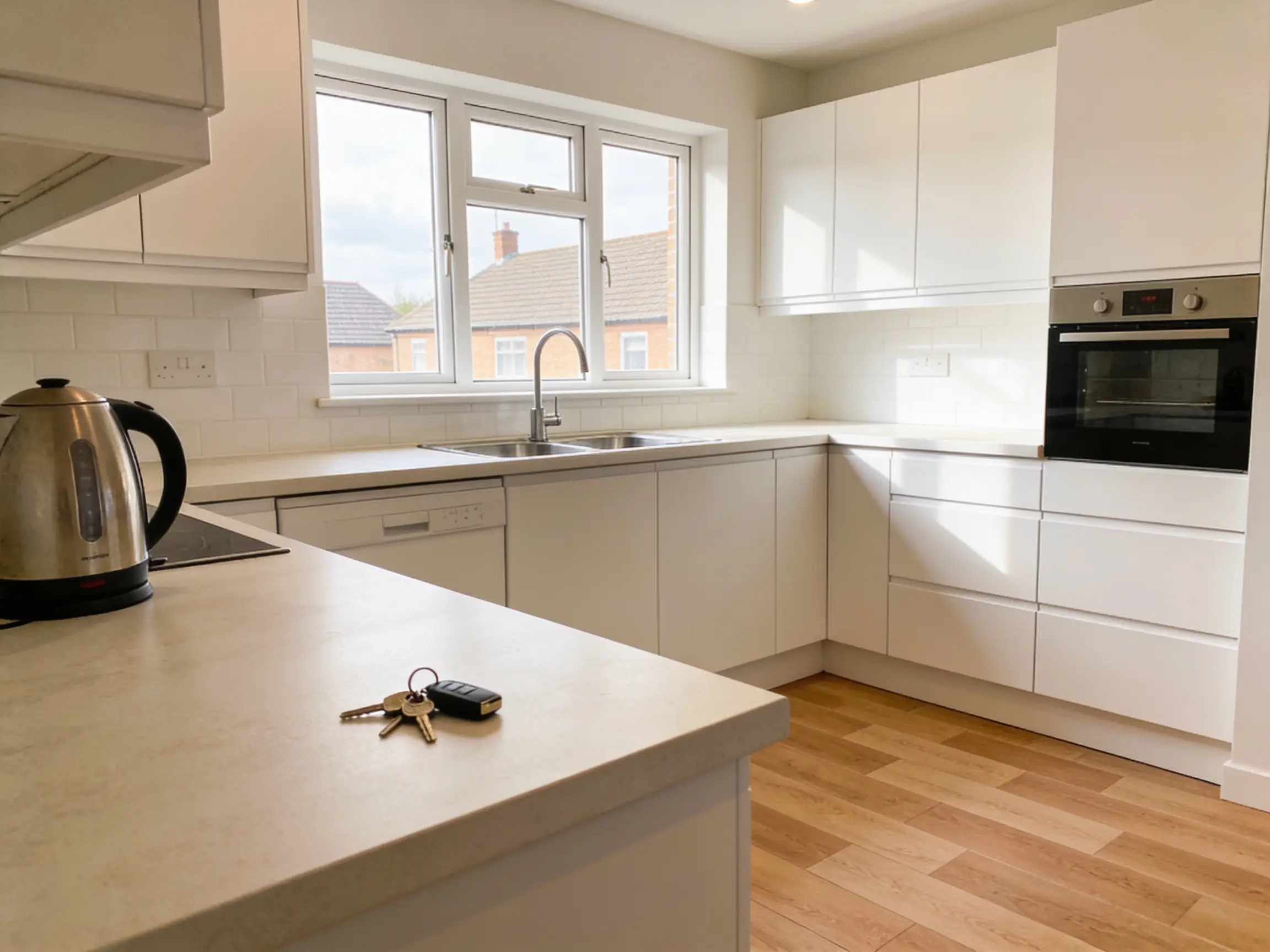 Completed social housing kitchen programme — finished install, keys handed back
